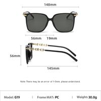 IG Style Sweet Solid Color Pc Resin Square Full Frame Women's Sunglasses main image 2