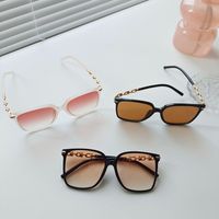 Style IG Sucré Couleur Unie Pc Résine Carré Plein Cadre Femmes De Lunettes De Soleil main image 4