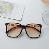 Style IG Sucré Couleur Unie Pc Résine Carré Plein Cadre Femmes De Lunettes De Soleil sku image 2