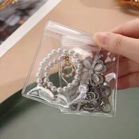 Simple Style Solid Color PVC Transparent Jewelry Packaging Bags sku image 7