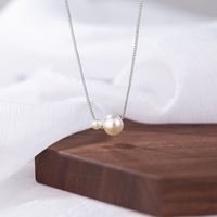 Elegant Simple Style Round Imitation Pearl Copper Necklace sku image 2