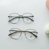 Casual Simple Style Geometric Pc Resin Square Full Frame Optical Glasses main image 1