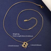 304 Stainless Steel 18K Gold Plated XUPING Simple Style Letter Necklace sku image 2