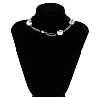 Simple Style Geometric Imitation Pearl Women's Necklace sku image 1