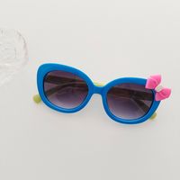 Cartoon Style Sweet Bow Knot Pc Resin Oval Frame Full Frame Kids Sunglasses sku image 3