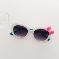 Cartoon Style Sweet Bow Knot Pc Resin Oval Frame Full Frame Kids Sunglasses sku image 4