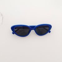 Y2K Vacation Color Block Pc Resin Cat Eye Full Frame Kids Sunglasses sku image 1