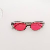 Y2K Vacation Color Block Pc Resin Cat Eye Full Frame Kids Sunglasses sku image 4