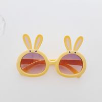 Cute Vacation Rabbit Pc Resin Oval Frame Full Frame Kids Sunglasses sku image 6