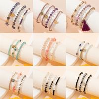 Casual Simple Style Geometric Artificial Crystal Beaded Women's Bracelets main image 1