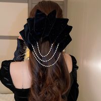 Fashion Geometric Cloth Inlay Artificial Pearls Hair Band sku image 26