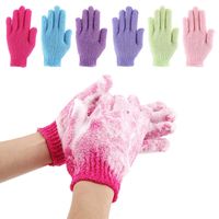 Simple Style Solid Color Nylon Bath Gloves sku image 1