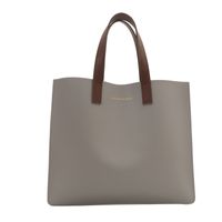 Women's Pu Leather Solid Color Classic Style Open Tote Bag sku image 3