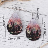 1 Pair Retro Forest Wood Drop Earrings main image 2