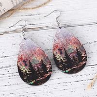 1 Pair Retro Forest Wood Drop Earrings main image 3