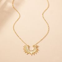 IG Style Simple Style Sun Zinc Alloy Plating Women's Necklace main image 4