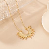 IG Style Simple Style Sun Zinc Alloy Plating Women's Necklace main image 5