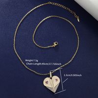 Vintage Style XUPING Heart Shape Alloy Copper Alloy Plating Inlay Artificial Gemstones 14K Gold Plated Women's Pendant Necklace main image 2