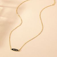 Simple Style Letter Zinc Alloy Plating Mother'S Day Women's Necklace main image 5