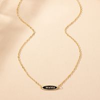 Simple Style Letter Zinc Alloy Plating Mother'S Day Women's Necklace main image 4