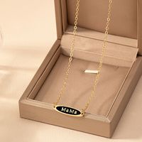 Simple Style Letter Zinc Alloy Plating Mother'S Day Women's Necklace main image 3