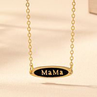 Simple Style Letter Zinc Alloy Plating Mother'S Day Women's Necklace sku image 1