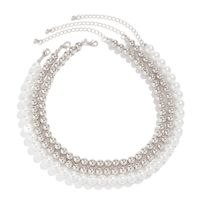 Exaggerated Simple Style Classic Style Round CCB Imitation Pearl Beaded Women's Necklace main image 5