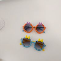 Cute Artistic Bow Knot Pc Resin Oval Frame Full Frame Kids Sunglasses main image 7