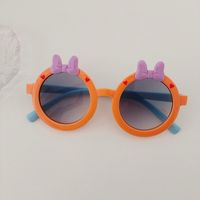 Cute Artistic Bow Knot Pc Resin Oval Frame Full Frame Kids Sunglasses sku image 1