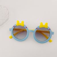Cute Artistic Bow Knot Pc Resin Oval Frame Full Frame Kids Sunglasses sku image 6