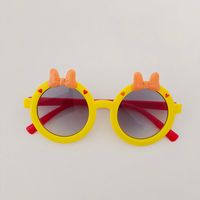 Cute Artistic Bow Knot Pc Resin Oval Frame Full Frame Kids Sunglasses sku image 7