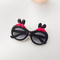 Cartoon Style Sweet Rabbit Pc Resin Oval Frame Full Frame Kids Sunglasses sku image 6