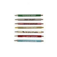 Funny Letter Bad Taste Gel Pen 7pcs In One Set Wholesale sku image 3