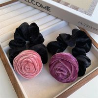 Women's Elegant Retro Romantic Rose Cloth Hair Tie main image 4