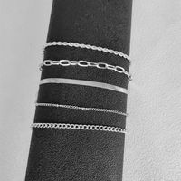 Simple Style Solid Color Metal Plating Women's Bracelets sku image 2