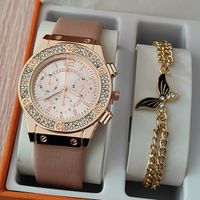 Casual Star Heart Shape Rose Buckle Quartz Women's Watches sku image 4