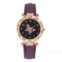 Casual Butterfly Buckle Quartz Women's Watches sku image 8