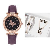 Casual Butterfly Buckle Quartz Women's Watches sku image 16