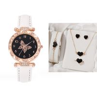 Casual Butterfly Buckle Quartz Women's Watches sku image 23