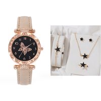 Casual Butterfly Buckle Quartz Women's Watches sku image 29