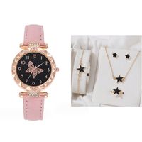 Casual Butterfly Buckle Quartz Women's Watches sku image 30
