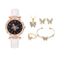 Casual Butterfly Buckle Quartz Women's Watches sku image 34
