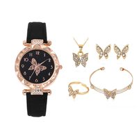 Casual Butterfly Buckle Quartz Women's Watches sku image 36