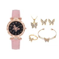 Casual Butterfly Buckle Quartz Women's Watches sku image 37