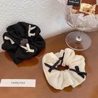 Women's Sweet Simple Style Solid Color Cloth Bowknot Hair Tie main image 3