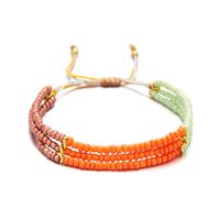 Ethnic Style Bohemian Geometric Seed Bead Rope Beaded Knitting Unisex Bracelets sku image 1