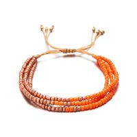 Ethnic Style Bohemian Geometric Seed Bead Rope Beaded Knitting Unisex Bracelets sku image 7