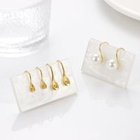 1 Pair Sterling Silver Rose Gold Plated White Gold Plated Gold Plated Geometric Polished Hook Earring Findings main image 1