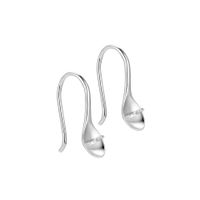 1 Pair Sterling Silver Rose Gold Plated White Gold Plated Gold Plated Geometric Polished Hook Earring Findings sku image 6