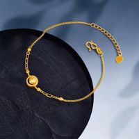 Brass Gold Plated Simple Style Geometric Bracelets main image 3